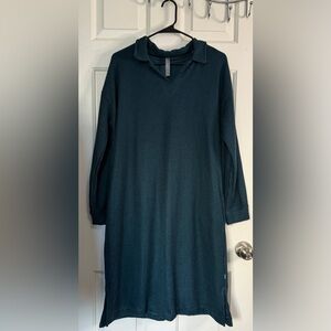 Mondetta Teal Ribbed Knit Dress
